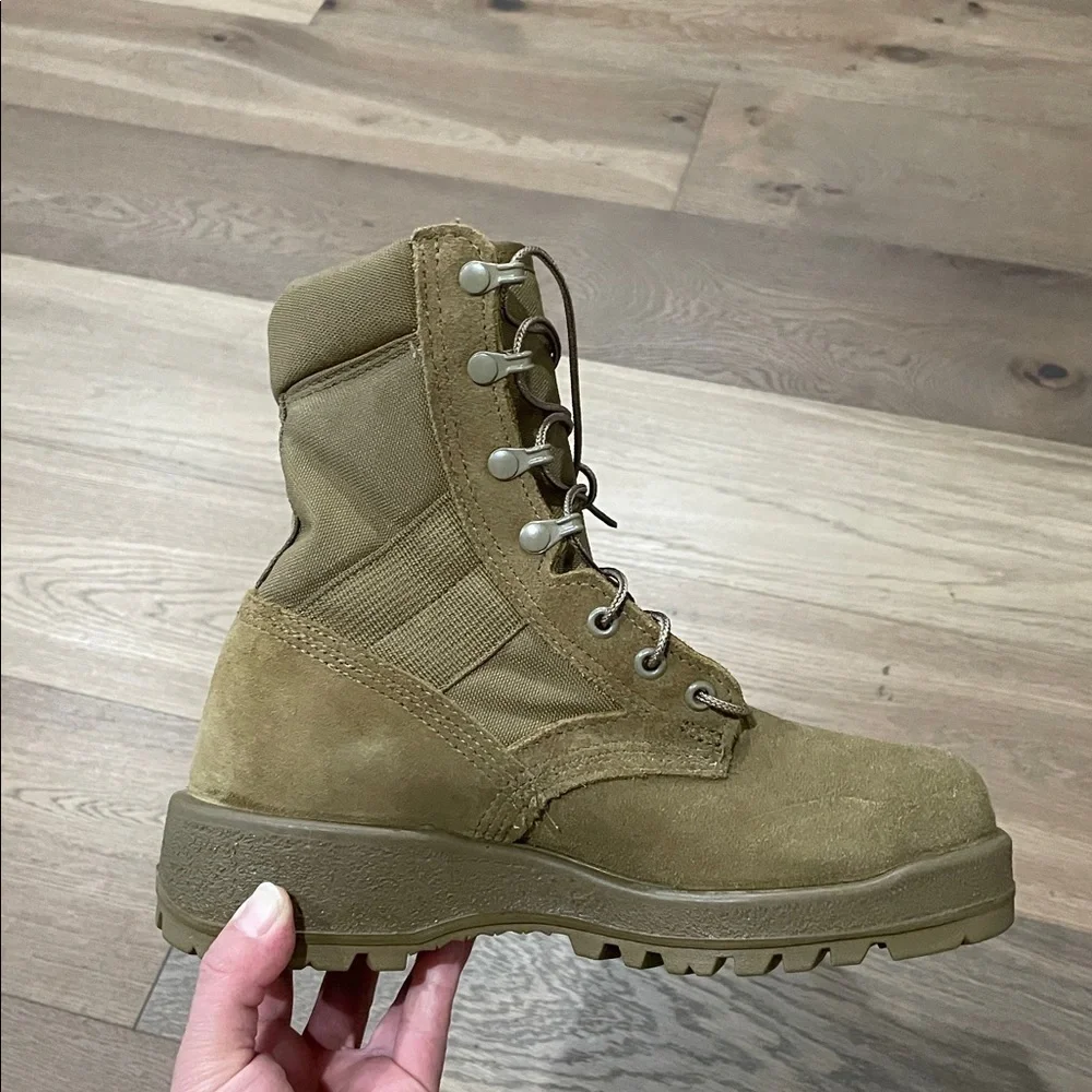 ALTAMA MENS 4.5 XW TAN STEEL TOE ARMY COMBAT BOOTS NWOT